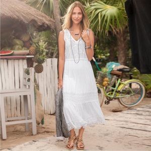 Sundance White Midi Dress